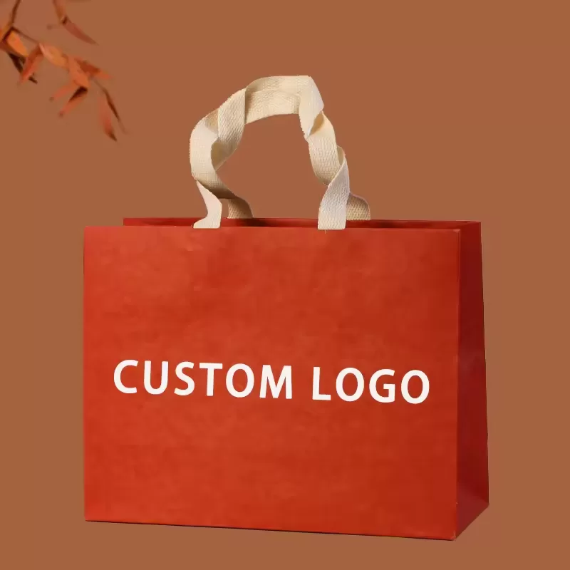 Recyclable biodegradable luxury gift paper bags for boutique food retail by UGI Packaging