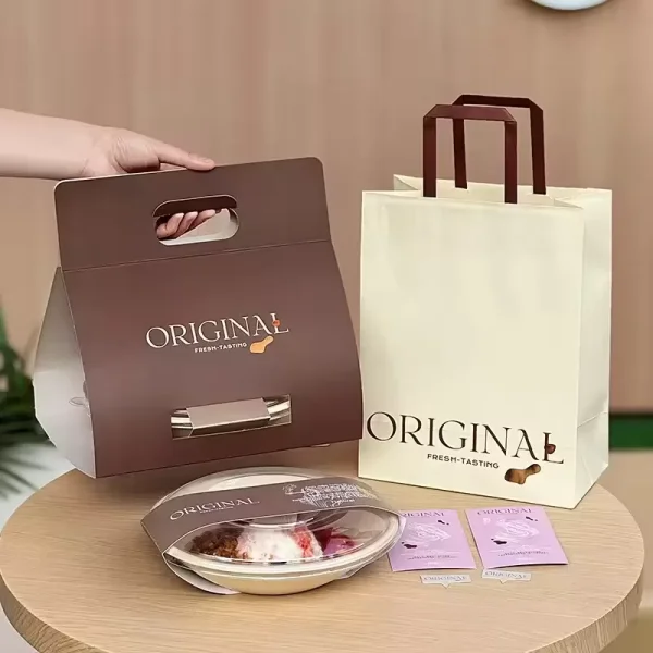 custom paper drink holder SBS white board full colour printing UGI Packaging manufacturer