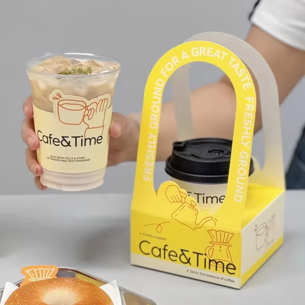 paper drink carrier spot UV coating contrast finish premium UGI Packaging