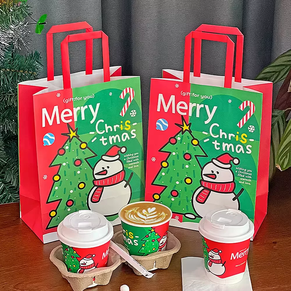 custom cup sleeve manufacturer UGI Packaging seasonal Christmas paper cup OEM branded design
