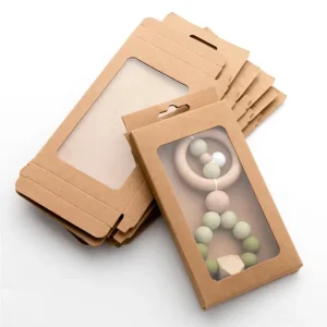 kraft paper window favor box eco friendly packaging UGI Packaging