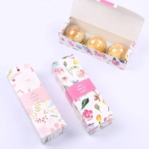black plume rectangular folding carton cake chocolate christmas gift UGI Packaging