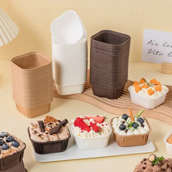 cake packaging box materials SBS white board kraft paper PET sheet pulp food grade UGI Packaging