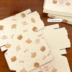 cartoon corrugated box reusable gift retail eco-friendly