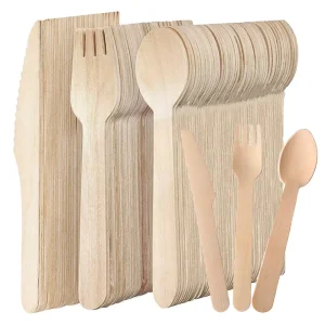 disposable wooden cutlery structural design knife fork spoon geometry UGI Packaging