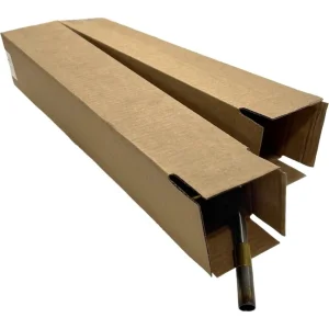 long kraft shipping box custom dimensions poster tube document corrugated UGI Packaging