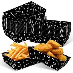 disposable paper food tray snack boat grease resistant food safe UGI Packaging manufacturer Guangzhou