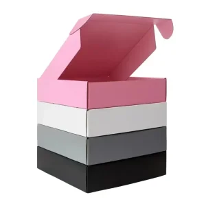 colorful corrugated cardboard gift box eco-friendly retail packaging