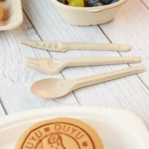 sugarcane bagasse cutlery plates hot press moulding structural design UGI Packaging
