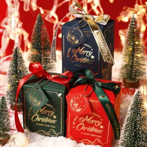 hot stamping gold christmas gift box UGI Packaging luxury finish