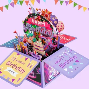 3D pop-up happy birthday card with envelope keepsake UGI Packaging