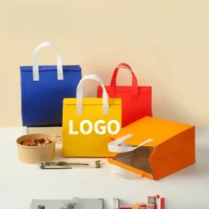 custom logo non-woven insulated thermal takeout delivery bags UGI Packaging manufacturer
