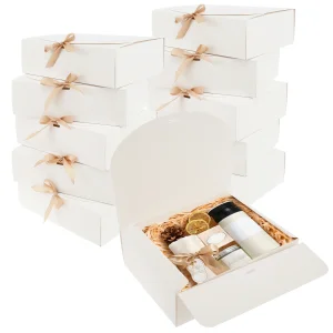 custom favor box with lid and ribbon UGI Packaging manufacturer