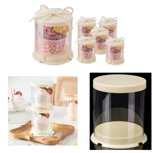 round clear cake boxes transparent bakery packaging manufacturing quality UGI Packaging