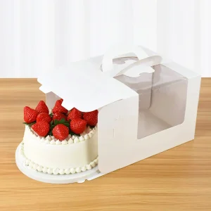 wholesale high capacity cake packing boxes clear window UGI Packaging