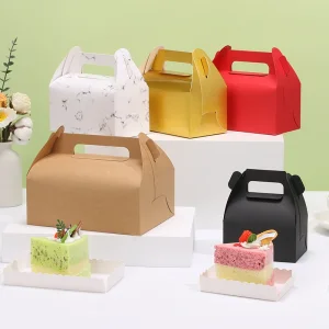 custom printed cardboard gift cake boxes pink green full colour offset printing UGI Packaging