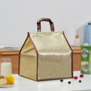 custom golden thermal insulated cooler bag surface finish branding UGI Packaging
