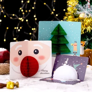 3D pop-up Santa Claus Christmas card UGI Packaging