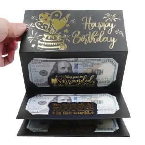 birthday wallet greeting card cash holder red envelope UGI Packaging