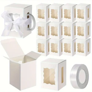 transparent mug gift box ribbon folding carton UGI Packaging