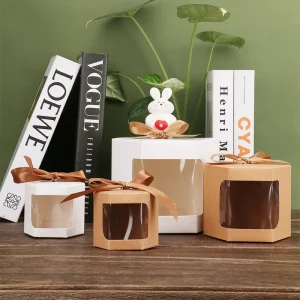 kraft paper window favor box eco-friendly UGI Packaging