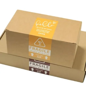 custom rectangular logo stickers brand labels UGI Packaging