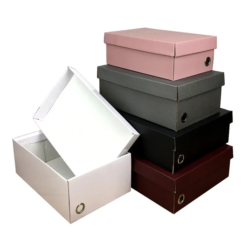 kraft paper foldable shoe box eco-friendly apparel packaging boxes UGI Packaging