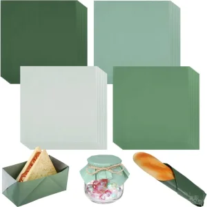 400 sheets sage green wax paper greaseproof bakery packaging wrapping wholesale UGI Packaging
