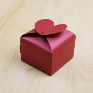 pearlescent heart shaped wedding candy box UGI Packaging