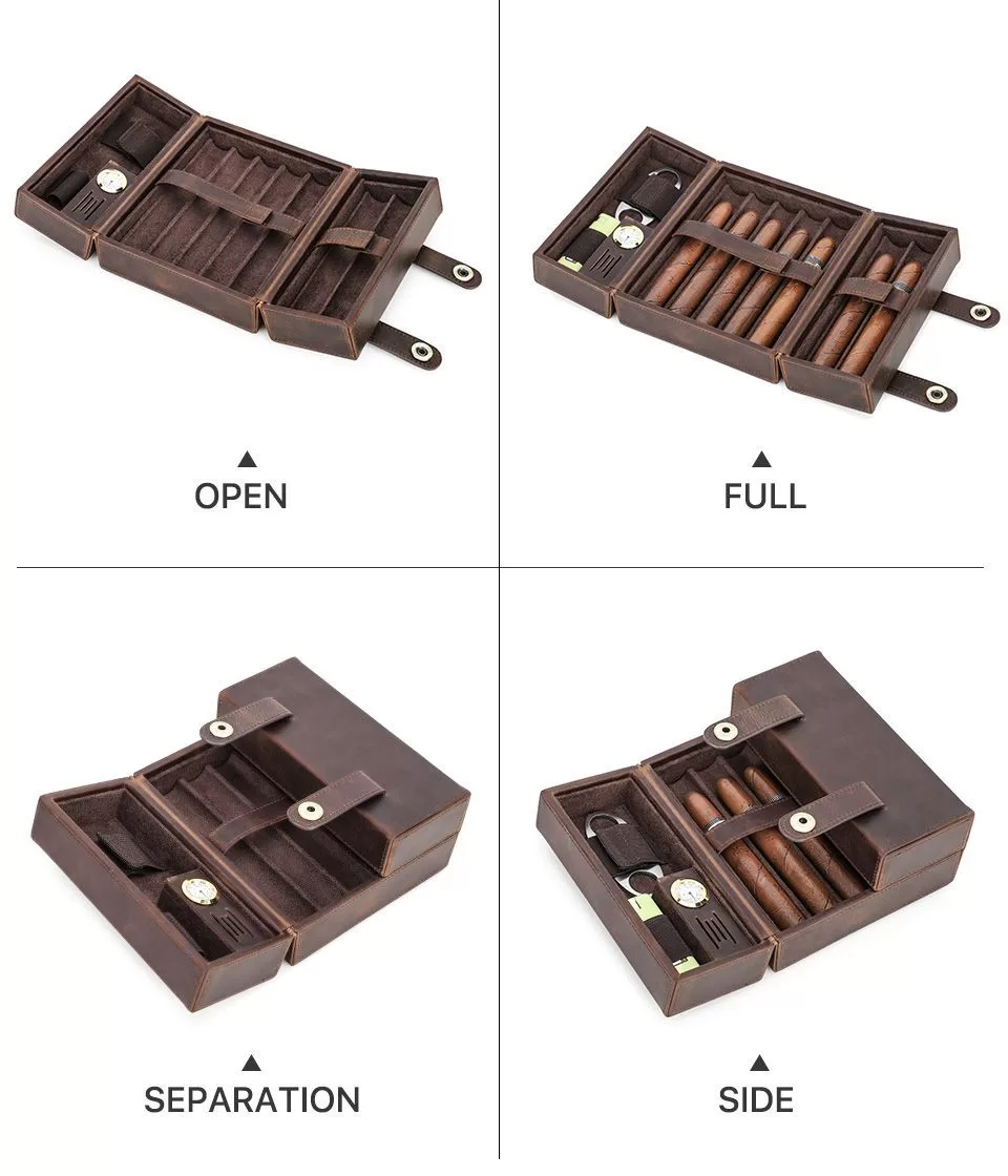 premium cigar gift box materials cedar lining velvet EVA UGI Packaging