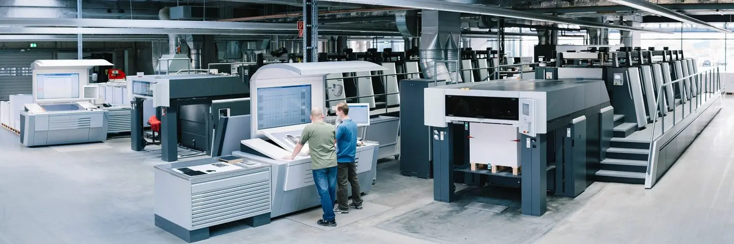 custom commercial printing production at UGI Packaging Guangzhou factory offset press brochure catalog