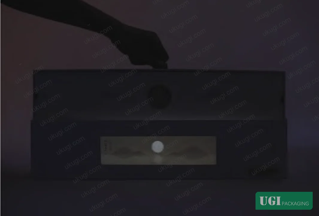 Figure 2: Mid-Autumn gift box with integrated LED lighting system triggered by carton opening mechanism