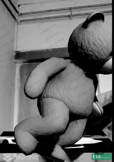 Figure 13: TeddyBear abdomen-tap interaction — raycast collision on abdominal collider triggers run-off-screen animation sequence via BlendTree and RoutingPoint path definition