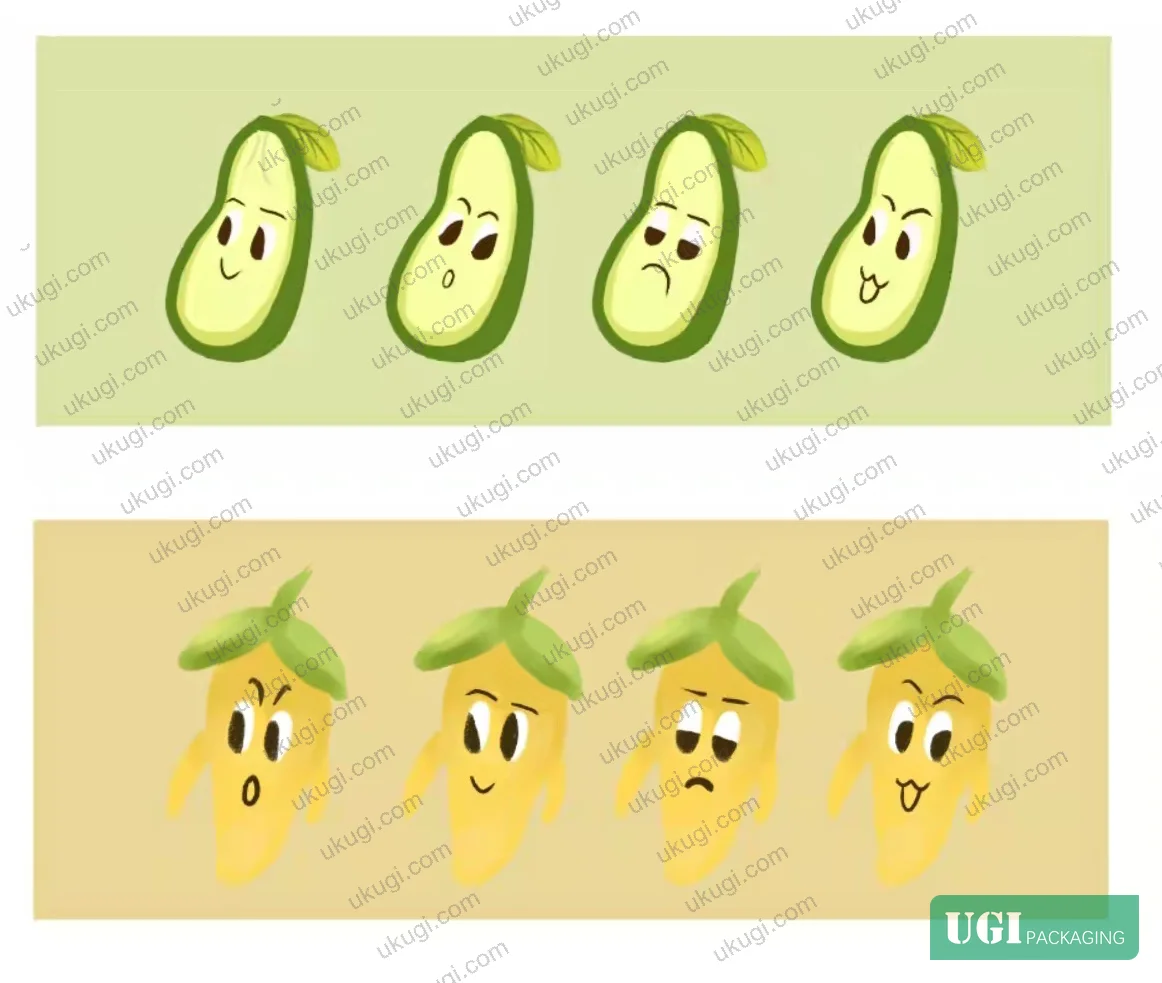Figure 10: Brand concept visualization for illustrated confectionery packaging program — multi-SKU character set