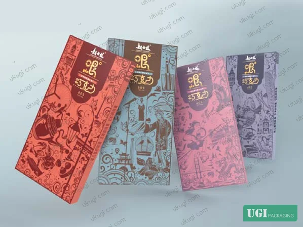 Figure 12: Bar chocolate packaging final design render — illustrating heritage cultural motifs applied to standard rigid box format