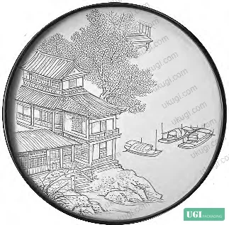 Figure 2: Chengdu school embroidery pattern detail showing soft layering and floral composition