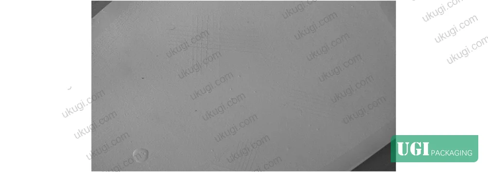 Figure 9: Optimal dual-layer coating process parameters: 9 μm application thickness, 300 N pressure, 0.1 m/s speed, 20% water dilution for coating A and 1:10 alcohol dilution for coating X