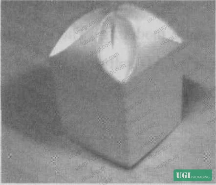 Figure 4: Internal panel geometry detail of n=4 prototype showing arc-edge crease alignment at polygon vertex intersections