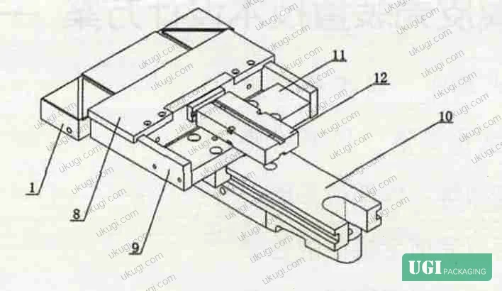 Figure 3: Long-edge wrap station — full-face wrap completion with cylinder-driven forming plate