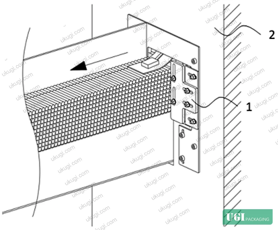 Figure 9: Rolling friction roller installed at the outlet position — operational configuration