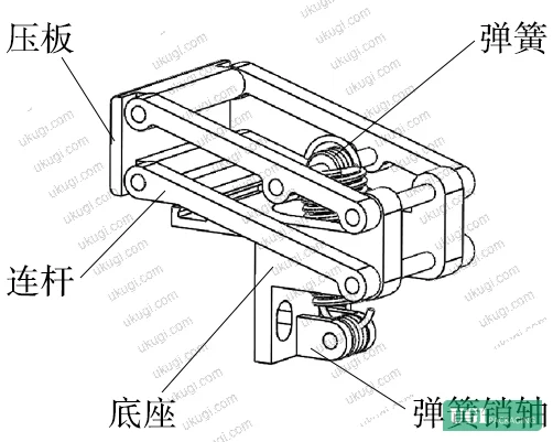 Figure 4: Modified tower assembly showing the new parallelogram-linkage die cavity flap mechanism (left) and the pusher plate linear guide installation (right)