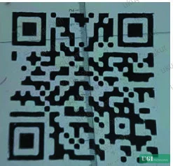 Figure 15: QR code at 145 m/min with head height raised +3mm — maximum degradation
