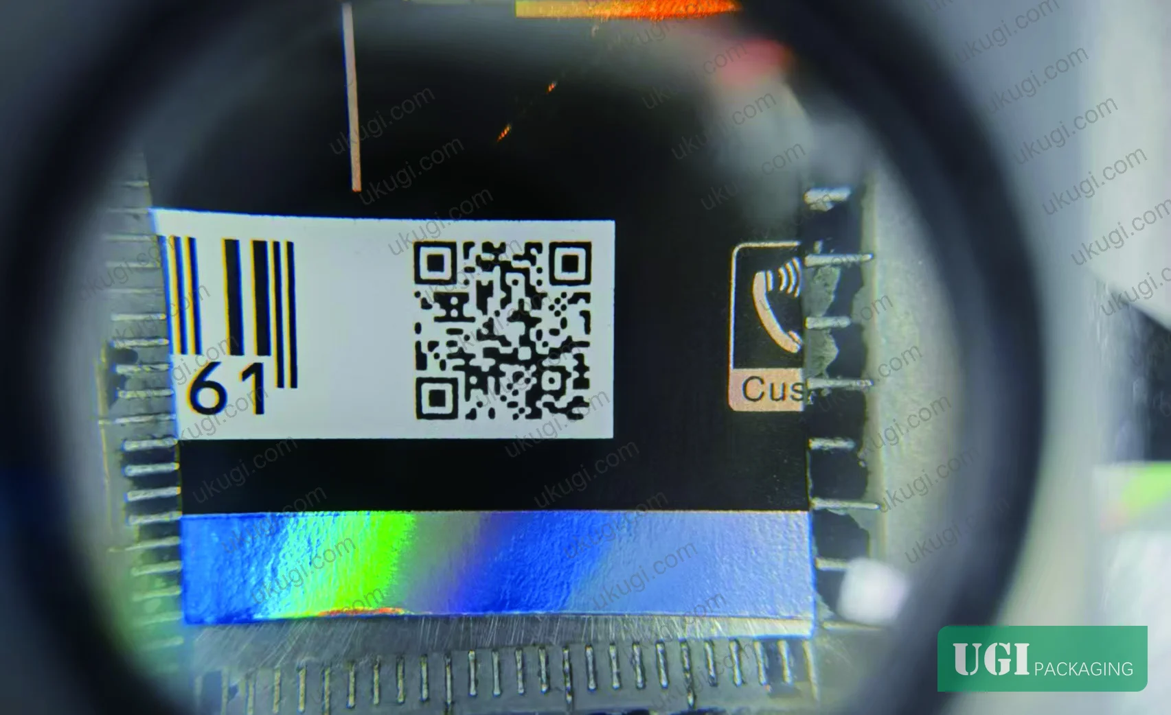 Figure 4: QR code contrast uniformity and hairline defect improvement after Parameter B optimization — optimized Oh and Ca values produce uniform ink film morphology