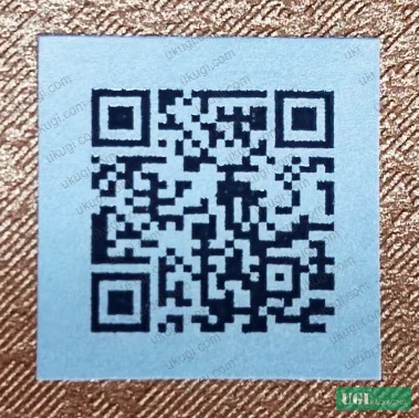 Figure 1: Measurement aperture selection examples for QR code print sizes 7×7, 9×9, and 10×10 mm showing module dimensions and recommended aperture values