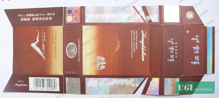Figure 1: Pearlescent tipping paper visual effect demonstrating gloss variation and ink uniformity assessment under controlled lighting conditions