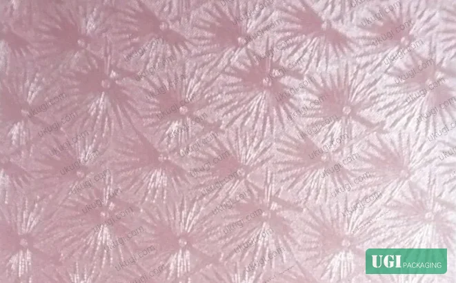 Figure 2: Multi-layer pearlescent ink build-up sequence showing coarse base layer and fine surface layer combination for enhanced depth and luminosity