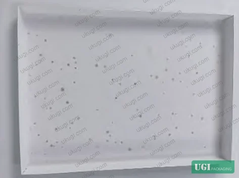 Figure 1: Paper-based packaging material after mold colonization — showing surface discoloration and structural fiber degradation