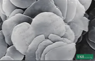 Figure 3: Particle size comparison — 7 µm, 10 µm, and 12 µm mirror silver grades under microscopy