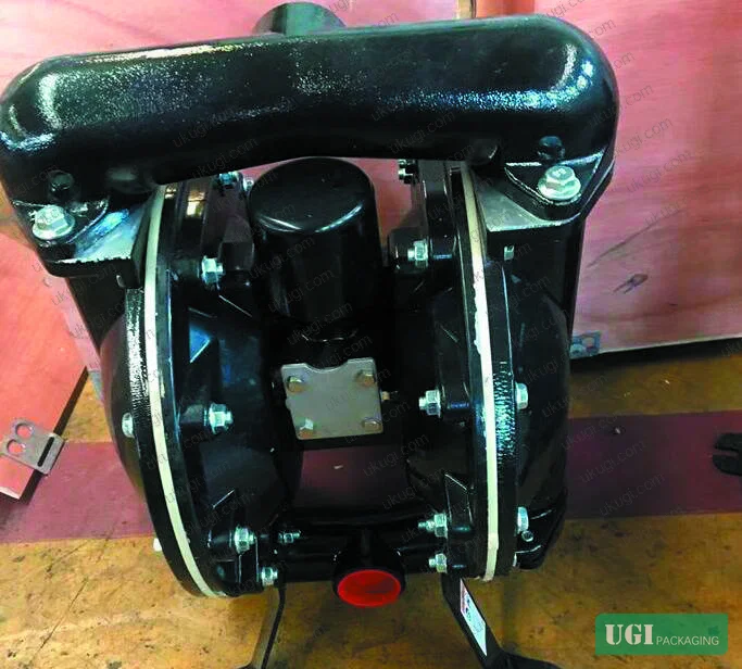 Figure 6: Ink tank with pneumatic agitator — recovered ink is re-milled and blended with modifier before being returned to circulation