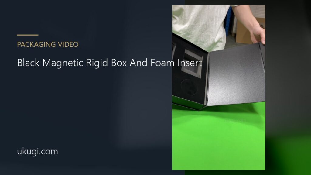 Black Magnetic Rigid Box And Foam Insert | ukugi.com